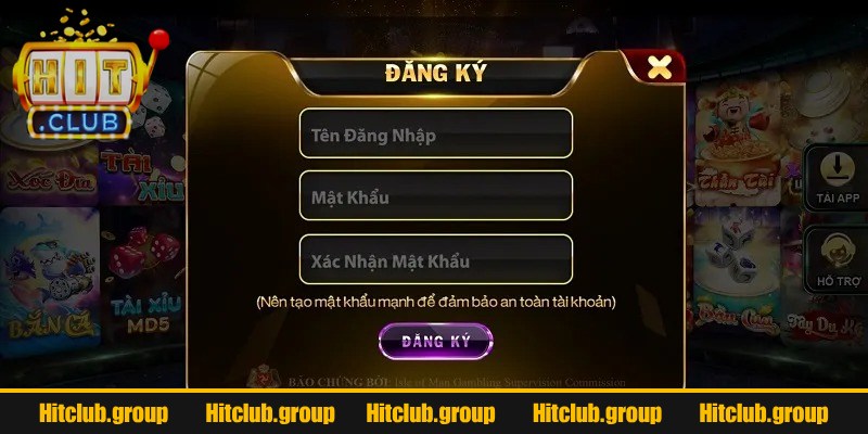 Đăng Ký Hitclub 1 Truy cập trang chủ để đăng ký Hitclub