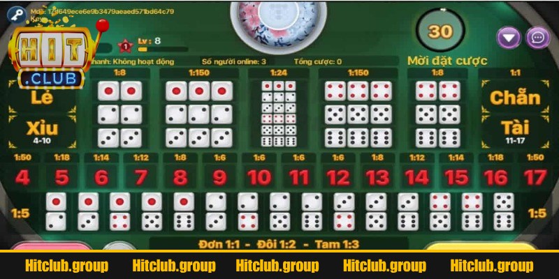 Hướng Dẫn Chơi Tài Xỉu Hitclub Chi Tiết Dễ Hiểu Nhất 3 Hướng dẫn chơi tài xỉu Hitclub cho tân binh