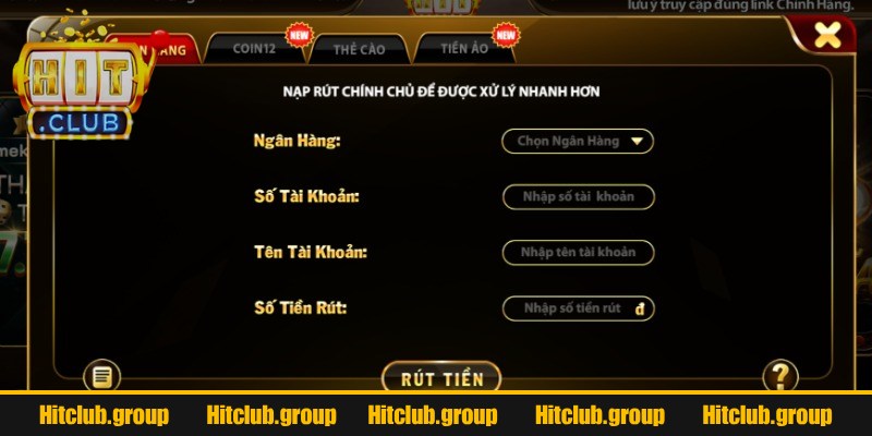 Nạp Rút Tiền Hitclub 3 Phương thức giao dịch thông qua ví điện tử