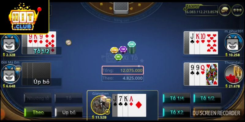 Xì tố Hitclub – Trò Chơi Bài Đẳng Cấp Cho Giới Thượng Lưu 2 Quy trình tham gia ván chơi